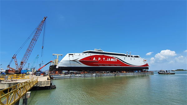 Providing full-package services for launching a two-hull high-speed ferry with length over all of 94 meters - width 26 m
